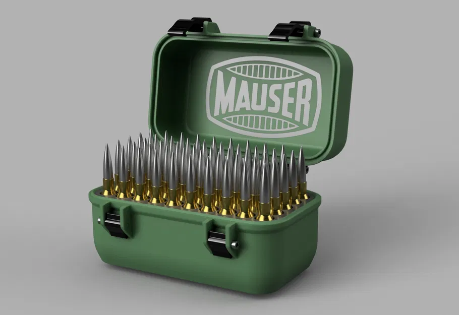 Hộp đạn cho súng Mauser Thụy Điển 6,5x55 - Image 1