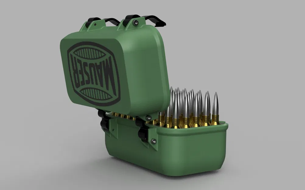 Hộp đạn cho súng Mauser Thụy Điển 6,5x55 - Image 2