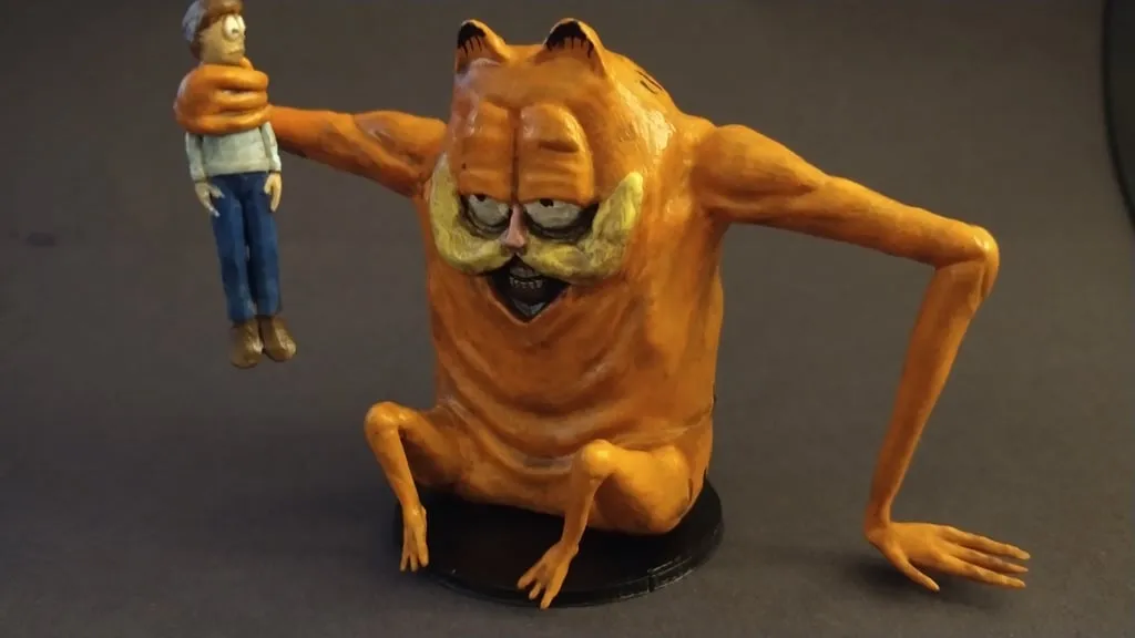Mô hình Gorefield mini theo phong cách kinh dị của Garfield - Image 1