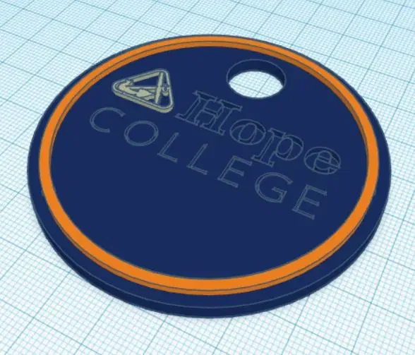 Thẻ hành lý Hope College thiết kế tùy chỉnh - Image 2