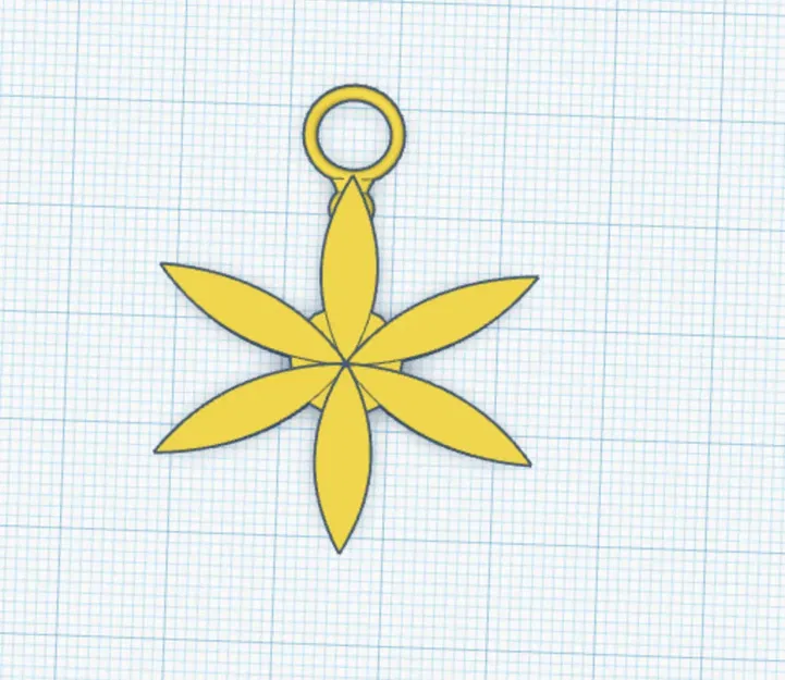 Móc khóa hình hoa đa sắc màu - Image 1