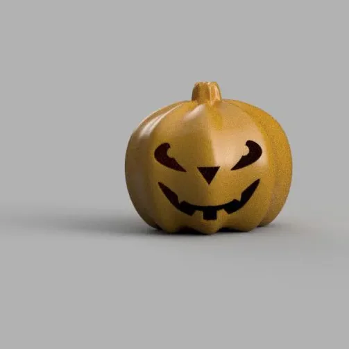 Kürbis nhỏ trang trí Halloween có nắp tháo rời