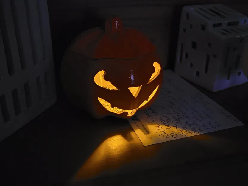 Kürbis nhỏ trang trí Halloween có nắp tháo rời - Image 5