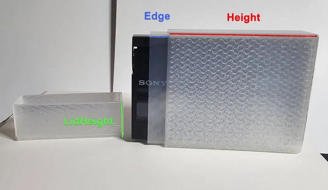 Hộp tham số đơn giản với nắp cao hơn cạnh - Image 1