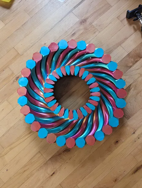 Nghệ thuật hình bát giác xoay trên mặt phẳng tròn - Image 3