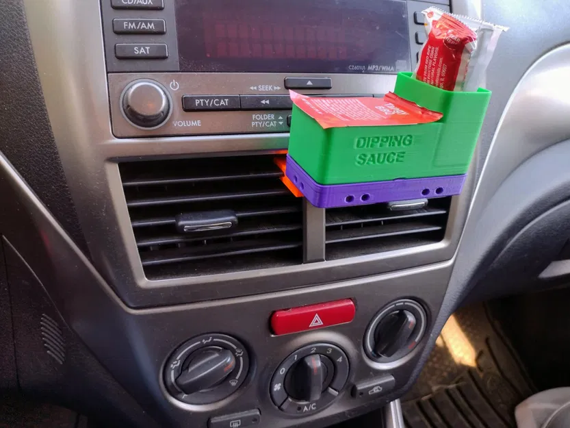 Giá đỡ nước chấm Gridfinity cho xe hơi - Image 1