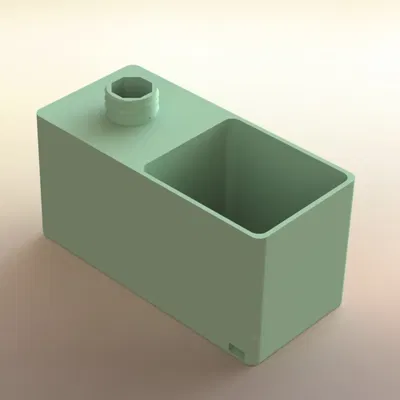 Bình đựng xà phòng và đĩa để bọt biển trong bếp