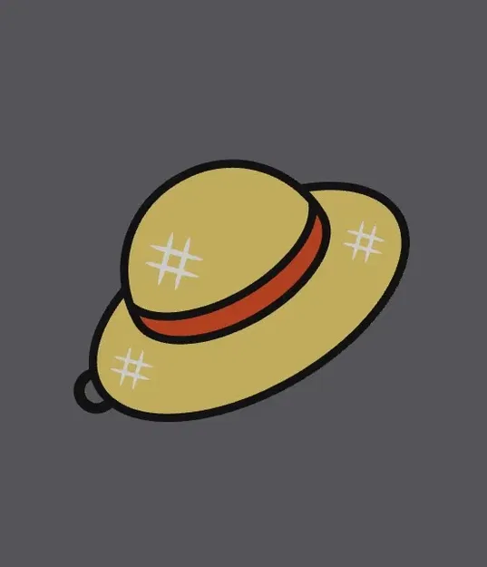 Móc khóa mũ rơm One Piece - Image 1