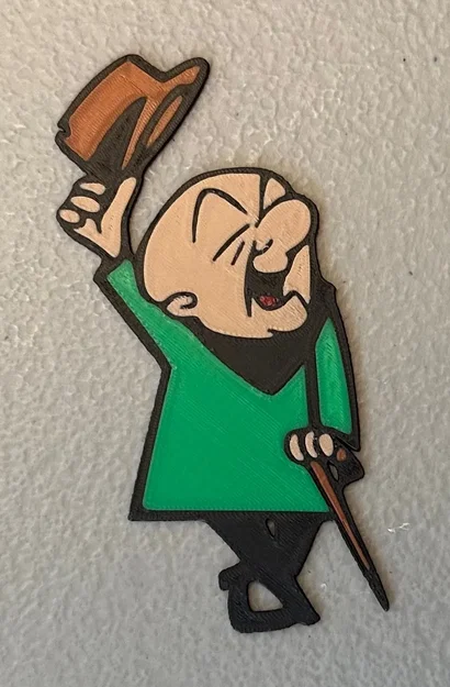 Nam châm Mr. Magoo đa sắc màu 5 màu - Image 1