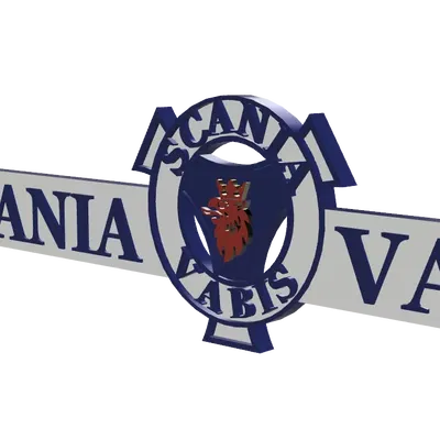 Biểu tượng Scania Vabis kích thước 255mm x 63mm x 5,5mm