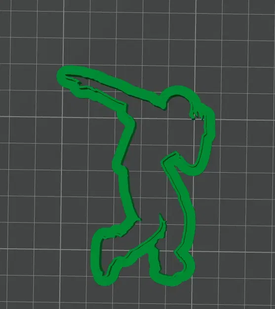 Cutter bánh quy hình người nam đang nhảy múa - Image 2