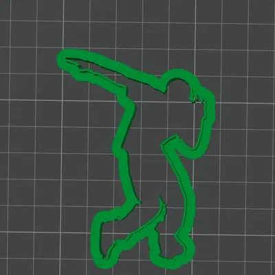 Cutter bánh quy hình người nam đang nhảy múa