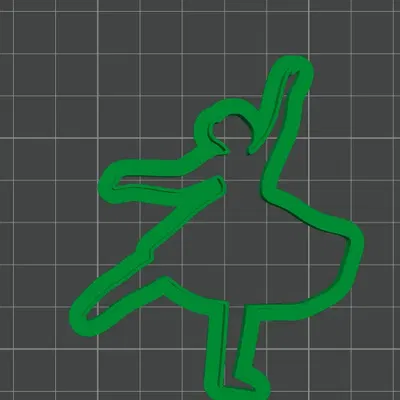 Cutter bánh quy hình nhân vật vũ công