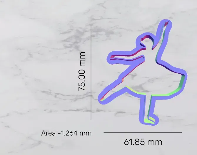 Cutter bánh quy hình nhân vật vũ công - Image 3