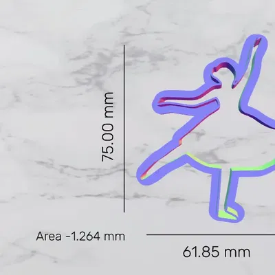 Cutter bánh quy hình nhân vật vũ công