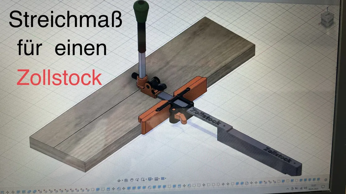 Công cụ vẽ đường thẳng cho thợ mộc bằng PETG - Image 1