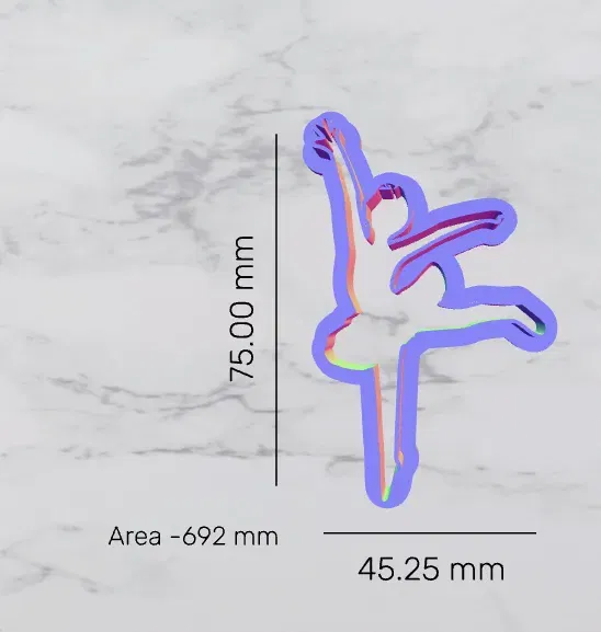 Cutter bánh quy hình vũ công cho bữa tiệc thể thao - Image 4