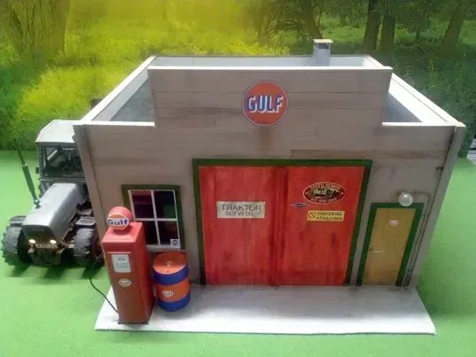 Bơ xăng retro tỷ lệ 1/14 cho xe tải Tamiya - Image 1