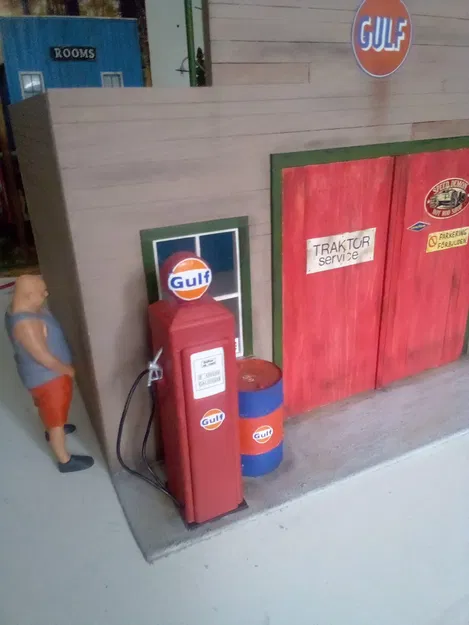 Bơ xăng retro tỷ lệ 1/14 cho xe tải Tamiya - Image 2