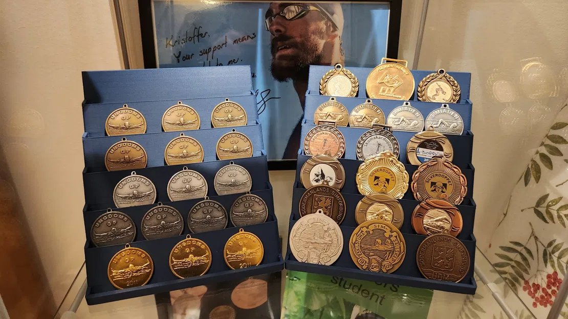 Giá đỡ huy chương kiểu cầu thang đơn giản lớn - Image 1