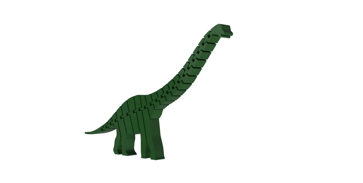 Mô hình khủng long Brachiosaurus linh hoạt Flexi Dino V2 - Image 1