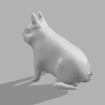 Thỏ lùn Hà Lan trang trí vườn kích thước tự nhiên