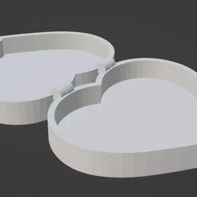 Hộp trái tim nam châm cho pendrive và trang sức