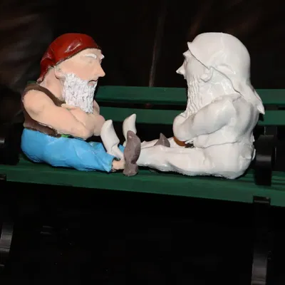 Nhân vật gnome ngủ dễ thương cho vườn