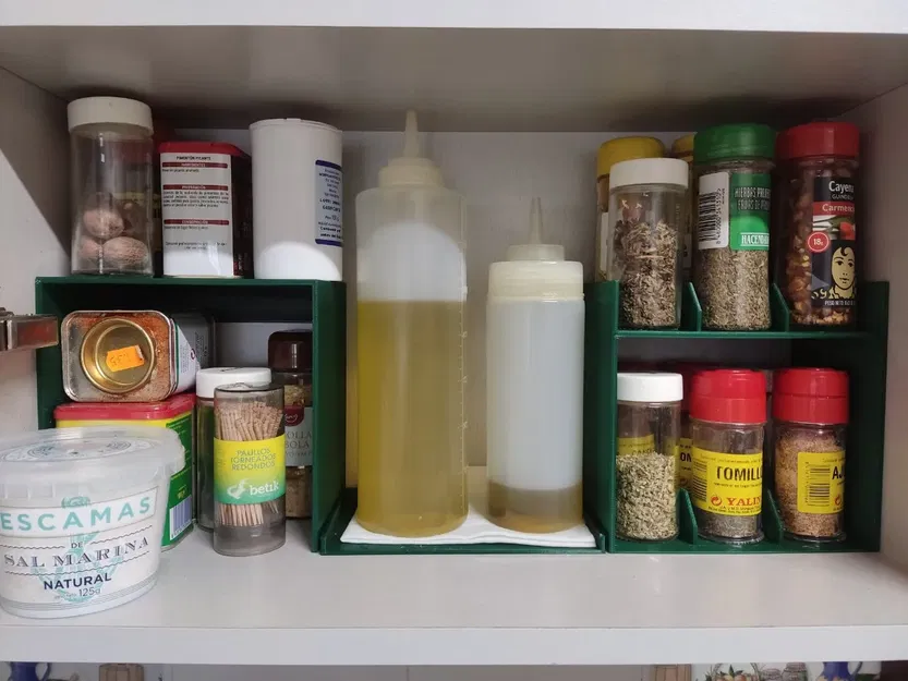 Giá đỡ gia vị cho tủ bếp 12 và 8 hũ - Image 1