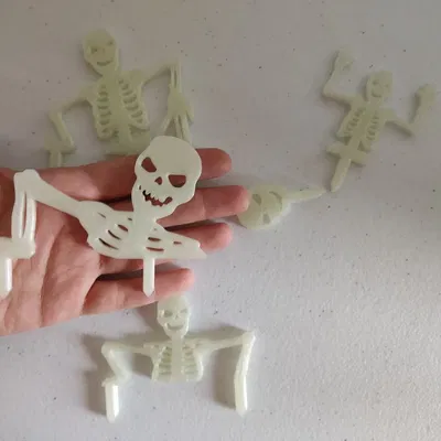 Tập hợp bộ xương trang trí cho Halloween