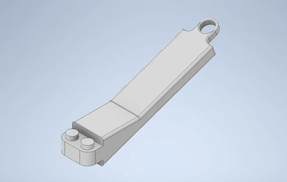 Phân tách viên gạch LEGO với lỗ móc chìa khóa - Image 3