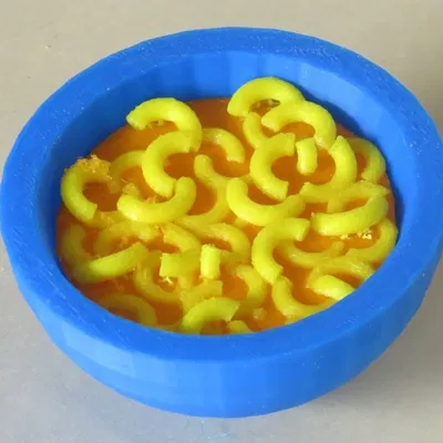 Món mì phô mai Mac & Cheese in màu sắc tùy chọn