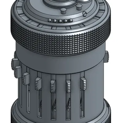 Máy tính Curta Type I tỷ lệ 3:1 cho in 3D FDM