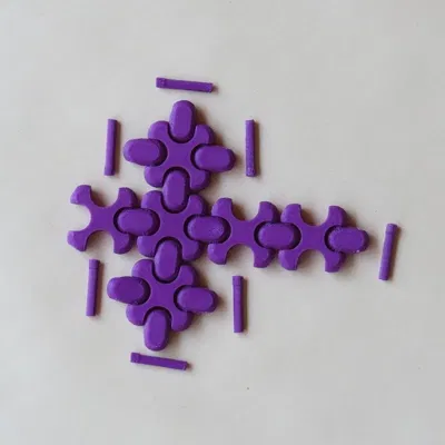 Khối gập FlexMesh 1.0 thiết kế từ hình đa diện