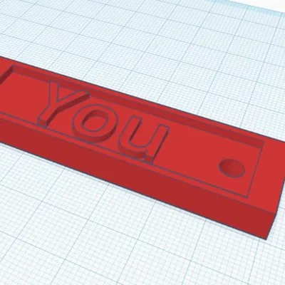 Thẻ tên tùy chỉnh với lỗ treo chìa khóa 5mm