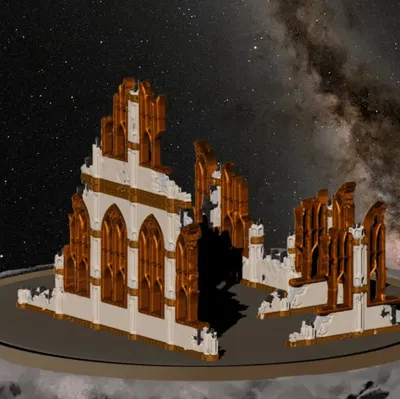 Xây Dựng Chiến Trường - Địa Hình Sci-Fi Tối Tăm