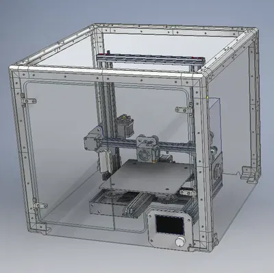 Tủ bảo vệ máy in 3D Ender 3 bằng nhựa acrylic