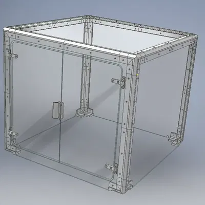 Tủ bảo vệ máy in 3D Ender 3 bằng nhựa acrylic