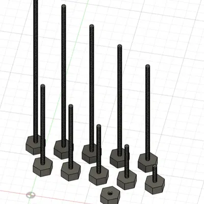 Bộ ốc vít M2 dài từ 100mm đến 10mm