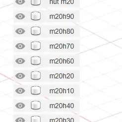 Bộ ốc vít M2 dài từ 100mm đến 10mm