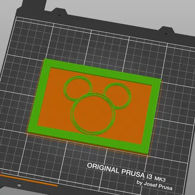 Silhouette chuột Mickey Disney khung treo tường