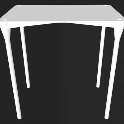 Bàn cạnh giường xếp chồng với chân dày