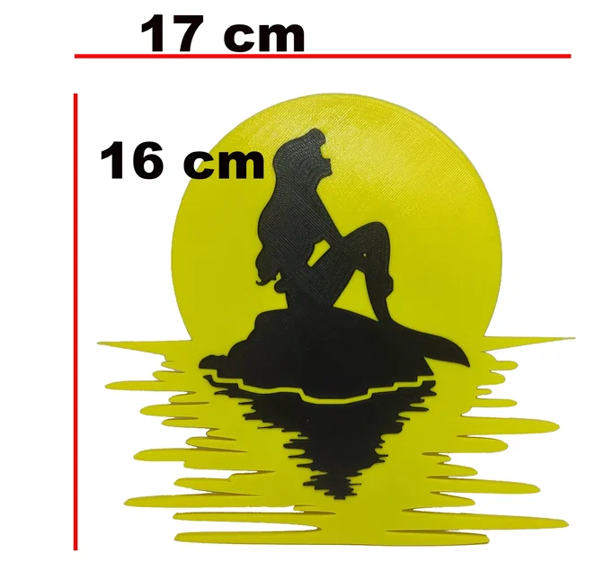 Trang trí tường nàng tiên cá Disney nhiều màu sắc - Image 1