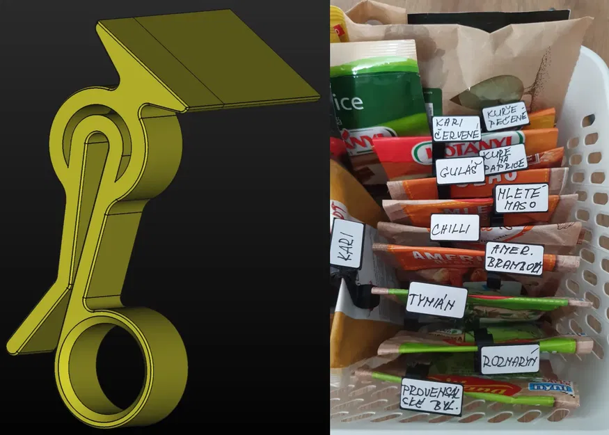 Kẹp túi có không gian cho nhãn dán giấy - Image 1