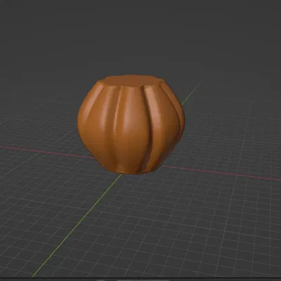 Bình hoa bí ngô dễ in theo chế độ bình hoa