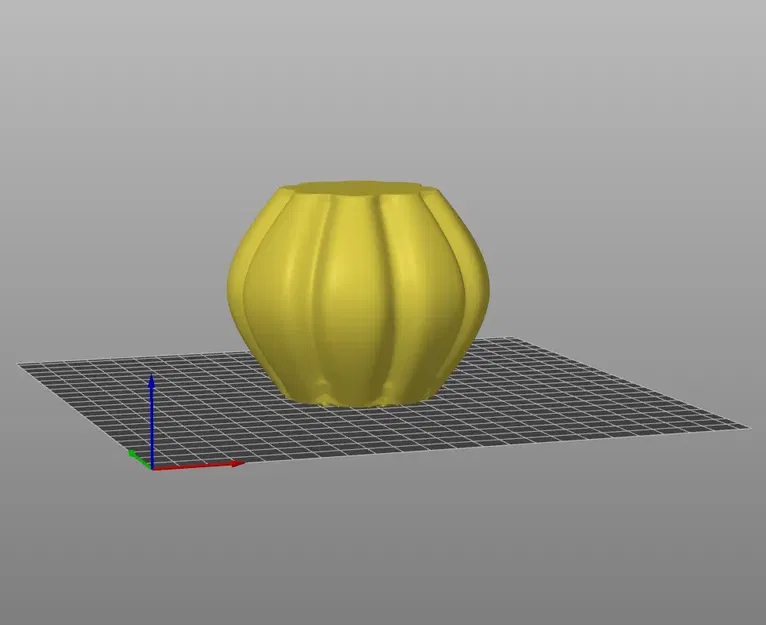 Bình hoa bí ngô dễ in theo chế độ bình hoa - Image 2