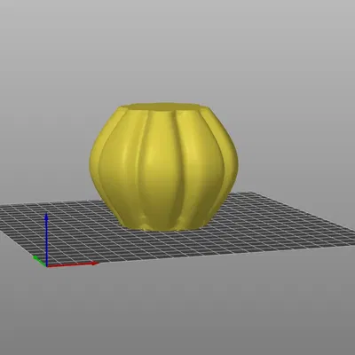 Bình hoa bí ngô dễ in theo chế độ bình hoa