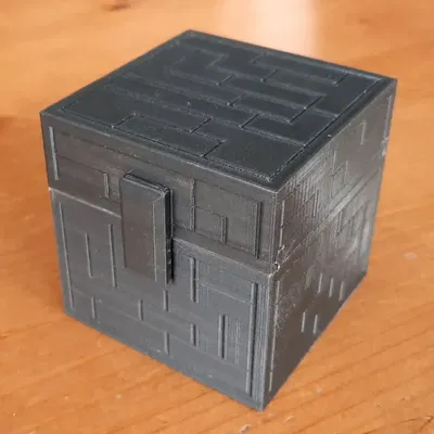 Hòm kho báu phong cách Minecraft kích thước 7,5cm