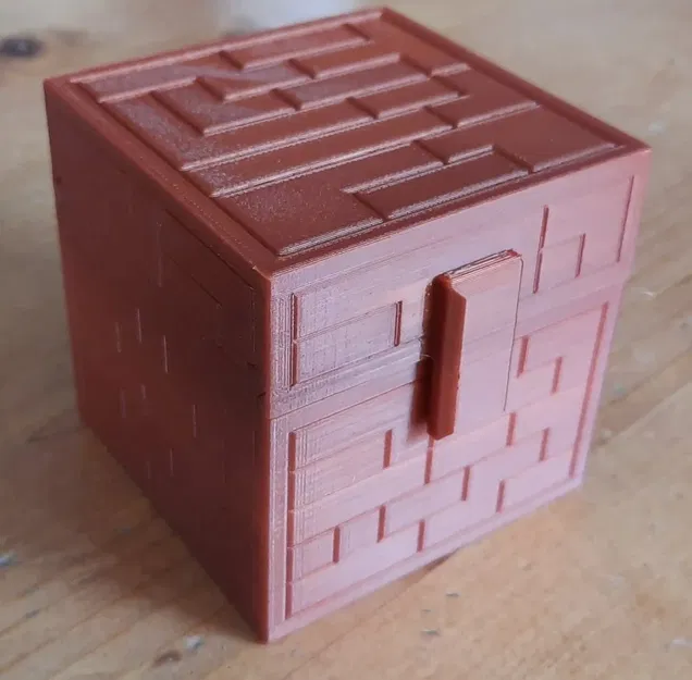 Hòm kho báu phong cách Minecraft kích thước 7,5cm - Image 2