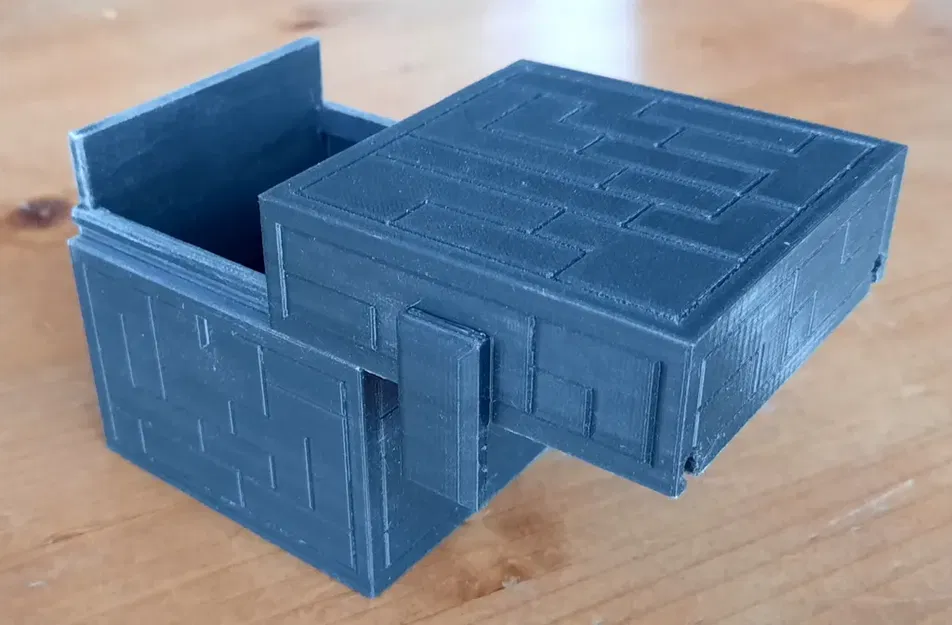 Hòm kho báu phong cách Minecraft kích thước 7,5cm - Image 3